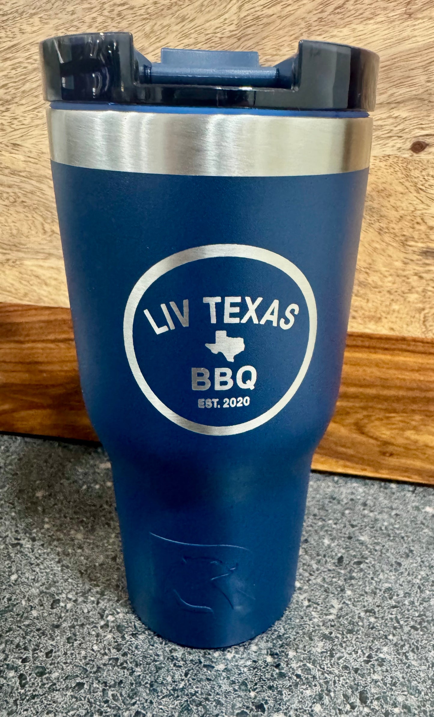 Laser Engraved RTIC Tumbler (30 oz)- Navy